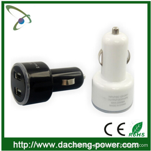dual usb port car charger usb hub 5V 2.1A